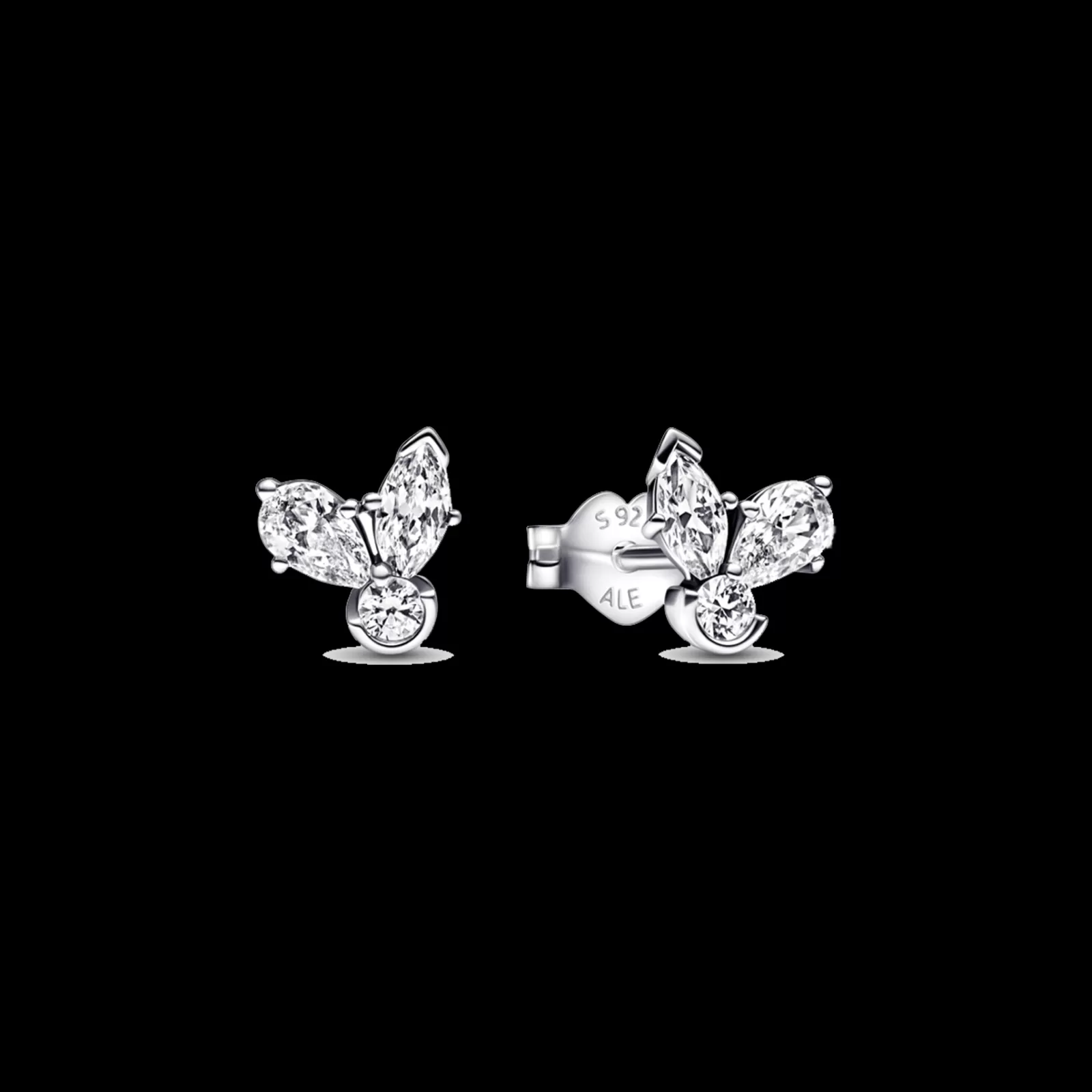Brincos Folha Com Zirconias-Pandora Fashion