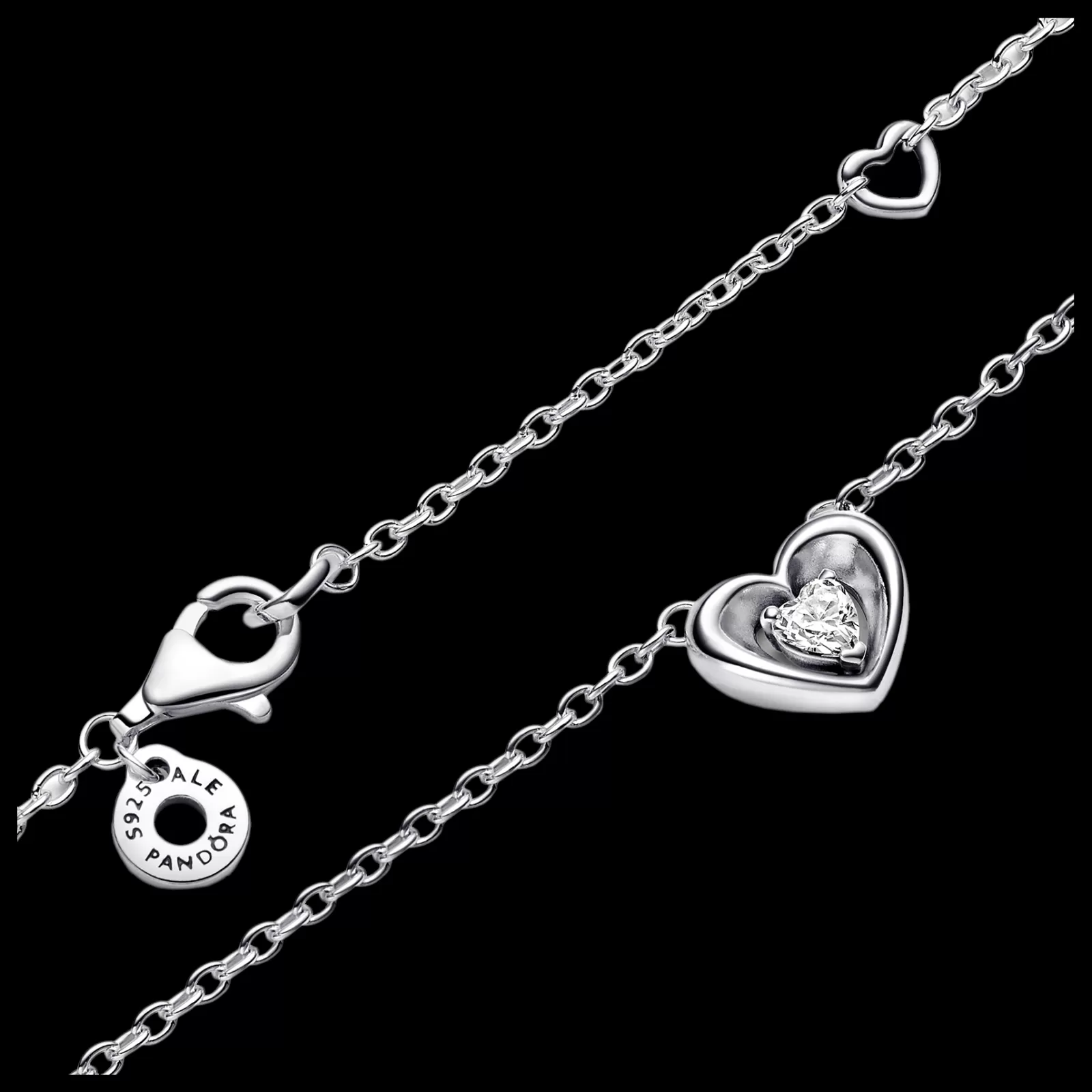 Colar Coracao Com Zirconias-Pandora Store