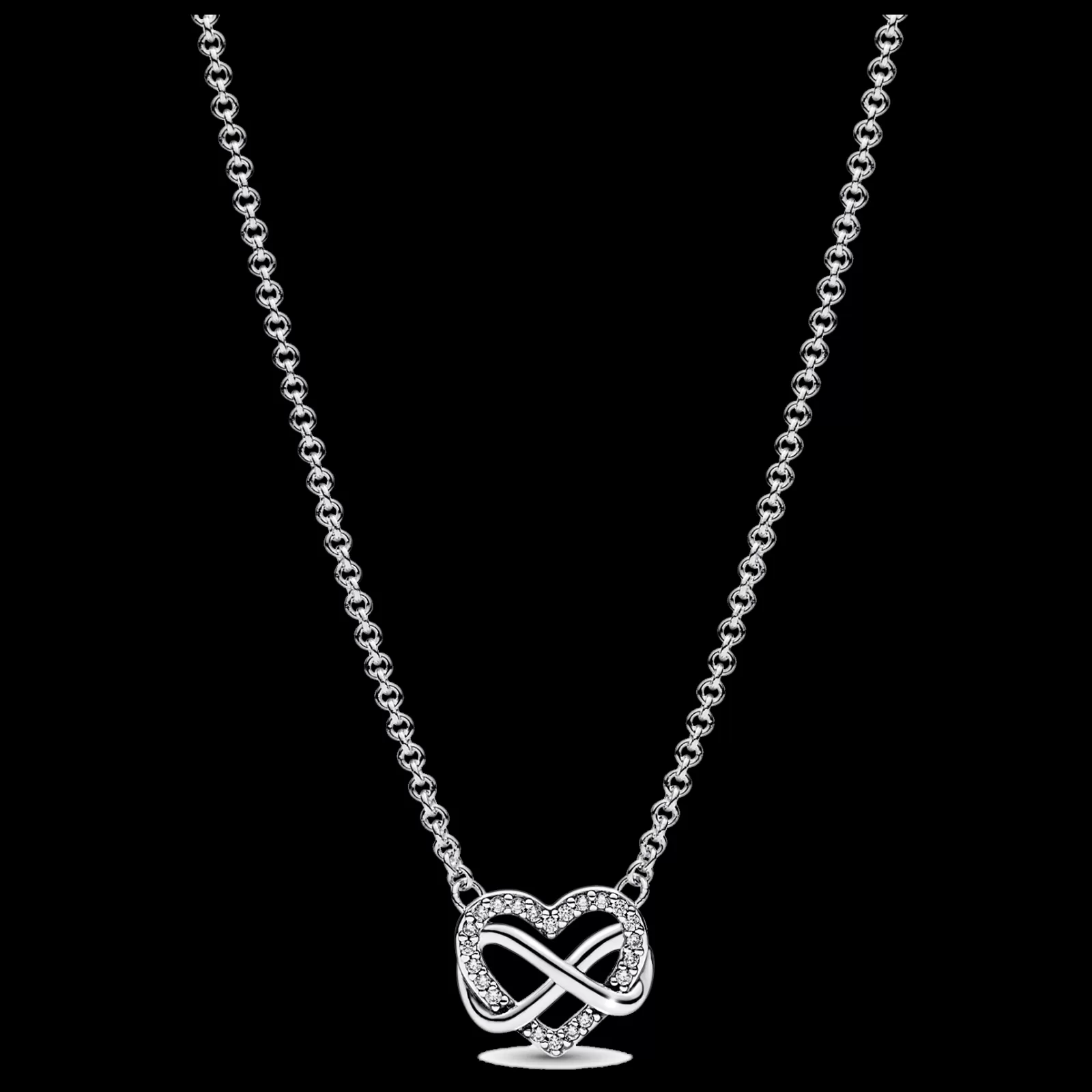 Colar Coracao Infinito Com Zirconias-Pandora New