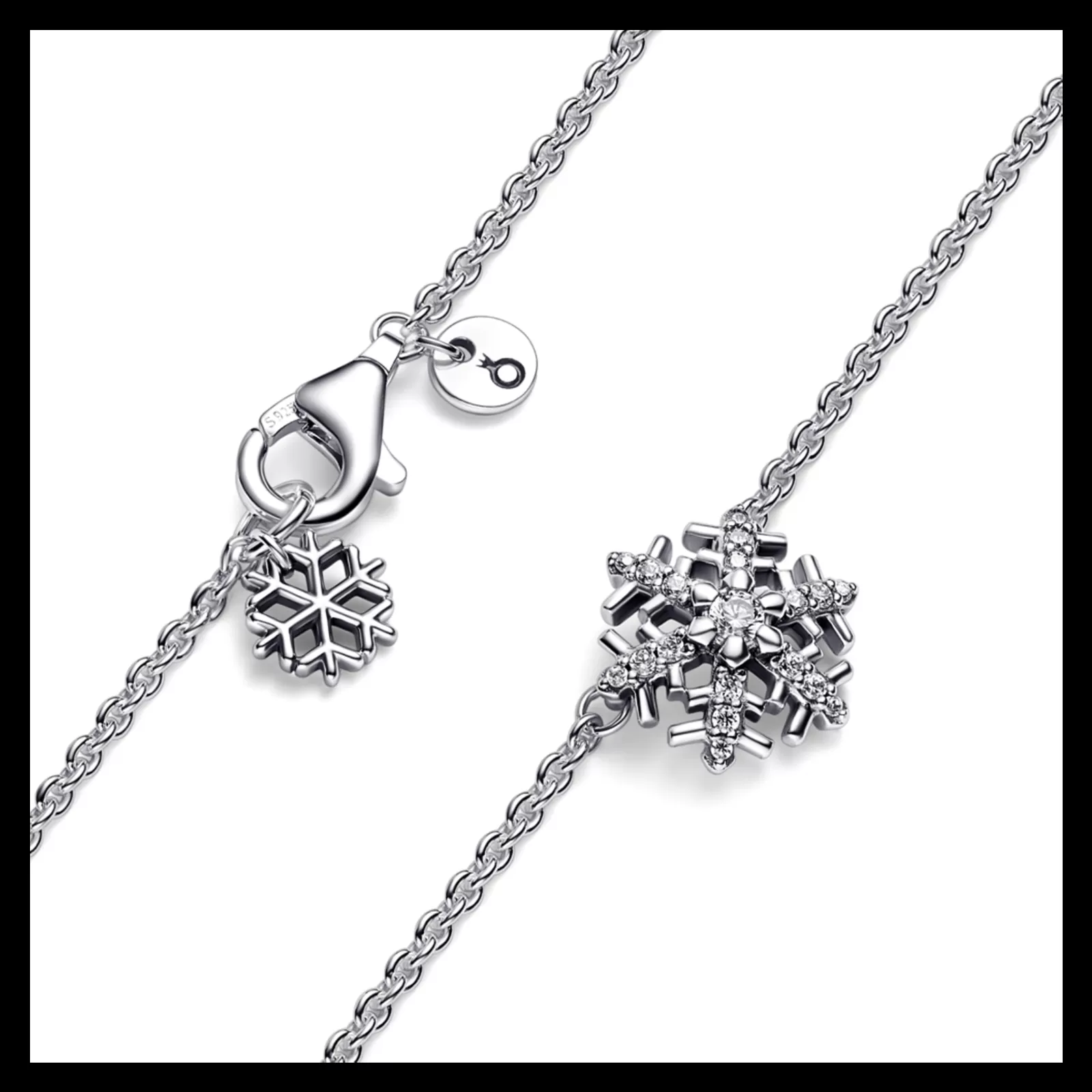 Colar Floco De Neve Com Zirconias-Pandora Cheap