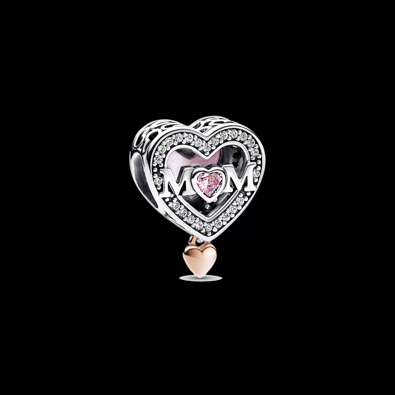 Conta Mum Heart Com Zirconias-Pandora Cheap