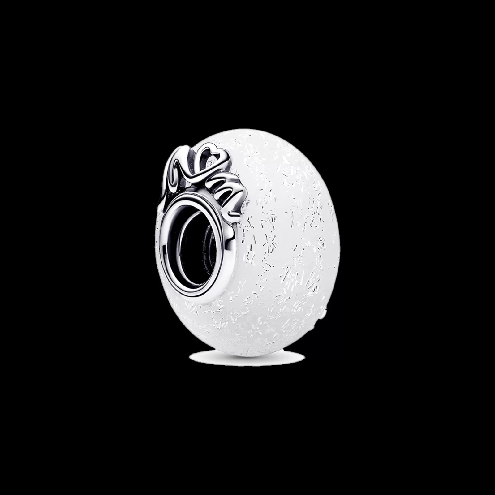 Conta Murano Branco Mae & Amor-Pandora Shop