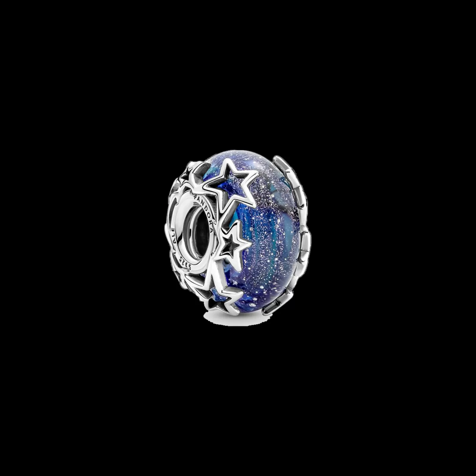 Conta Murano Galaxia Azul & Estrela-Pandora Best Sale