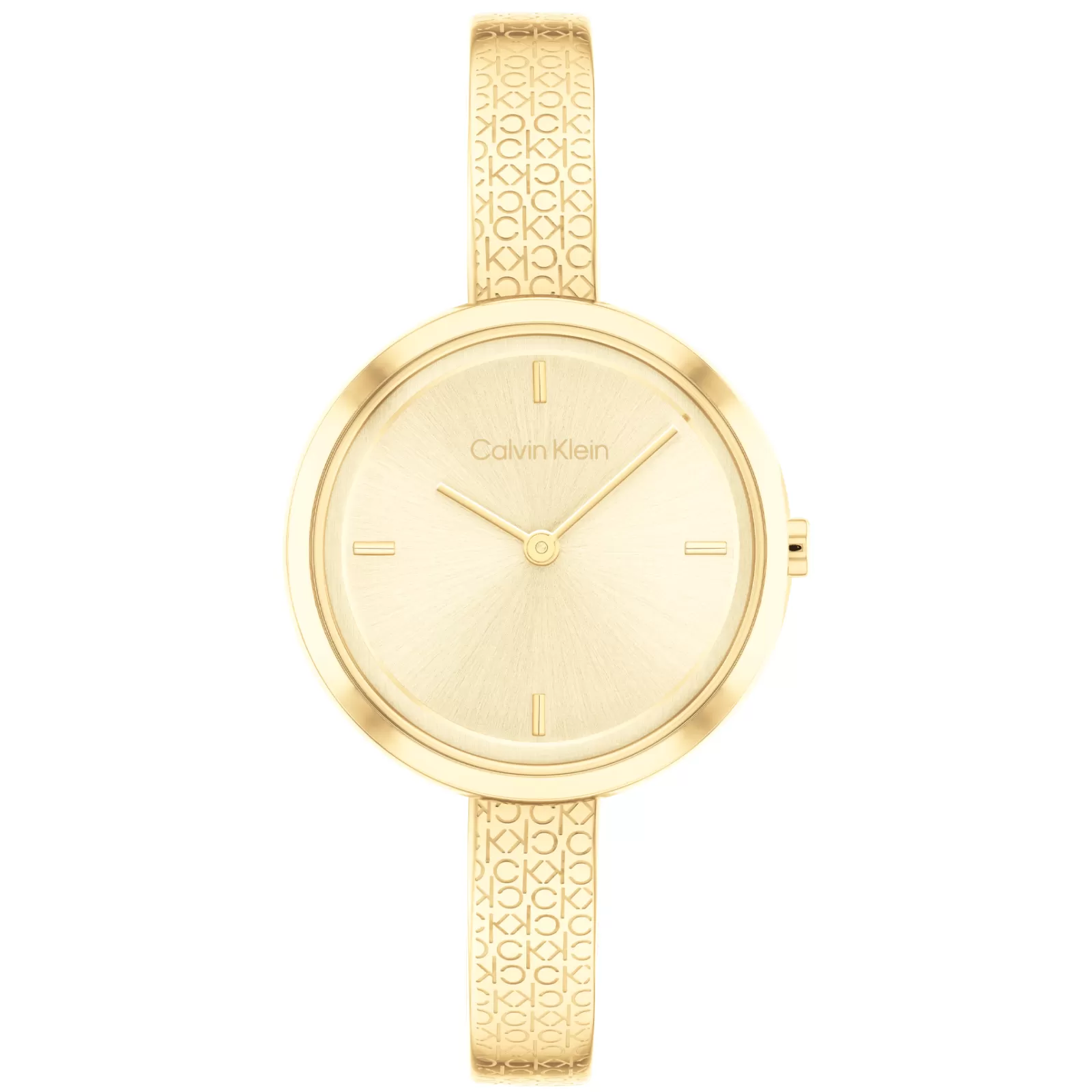 Dourado E Bangle Em Aco-Calvin Klein Watches Clearance