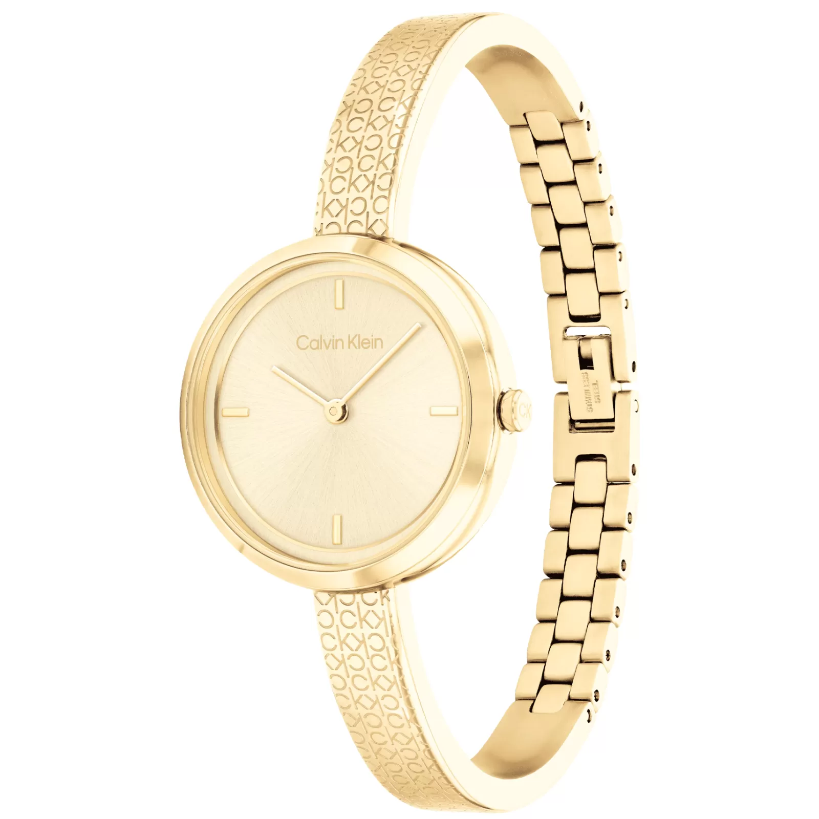 Dourado E Bangle Em Aco-Calvin Klein Watches Clearance