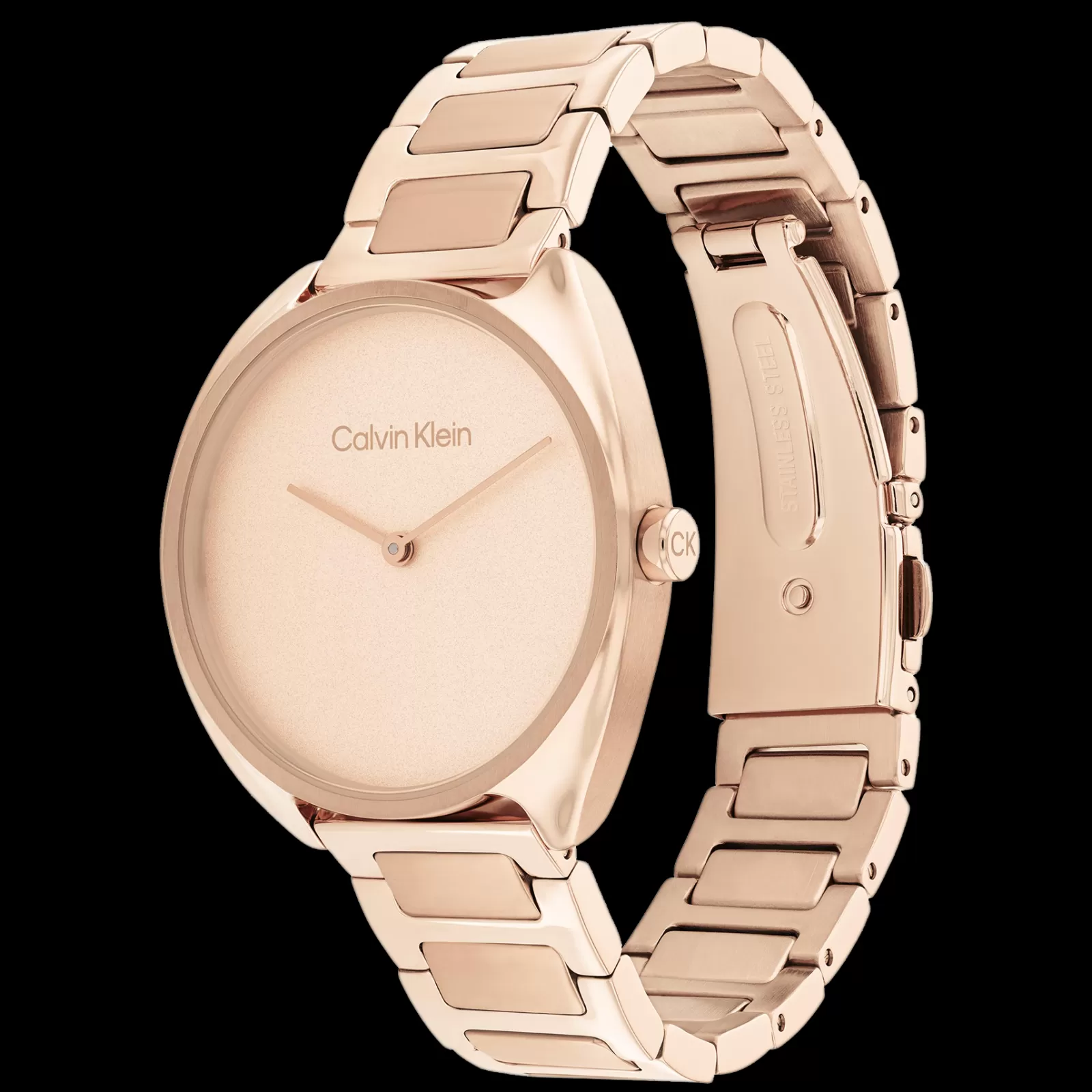 Dourado Rosa Em Aco-Calvin Klein Watches Clearance