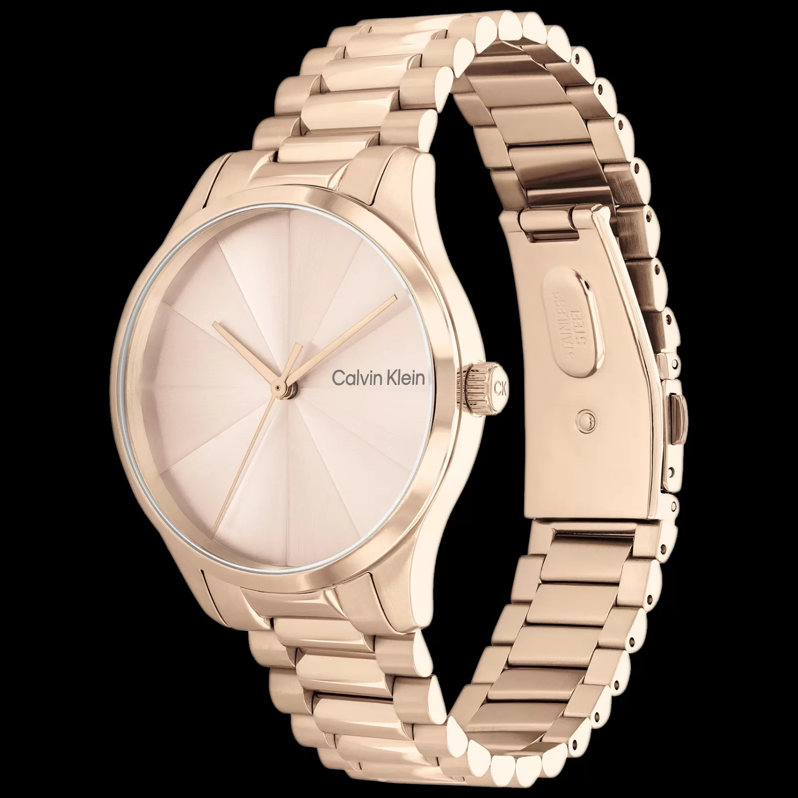 Dourado Rosa Em Aco-Calvin Klein Watches Cheap