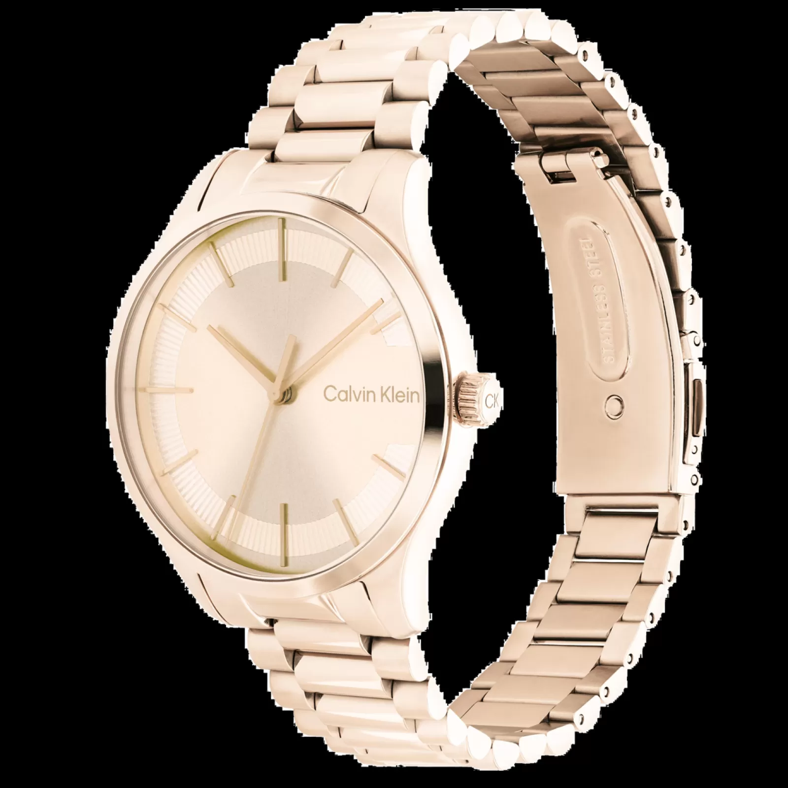 Dourado Rosa Em Aco-Calvin Klein Watches Outlet