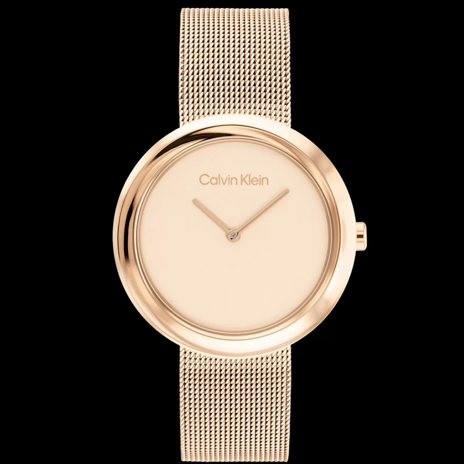Dourado Rosa Em Malha Milanesa-Calvin Klein Watches Cheap