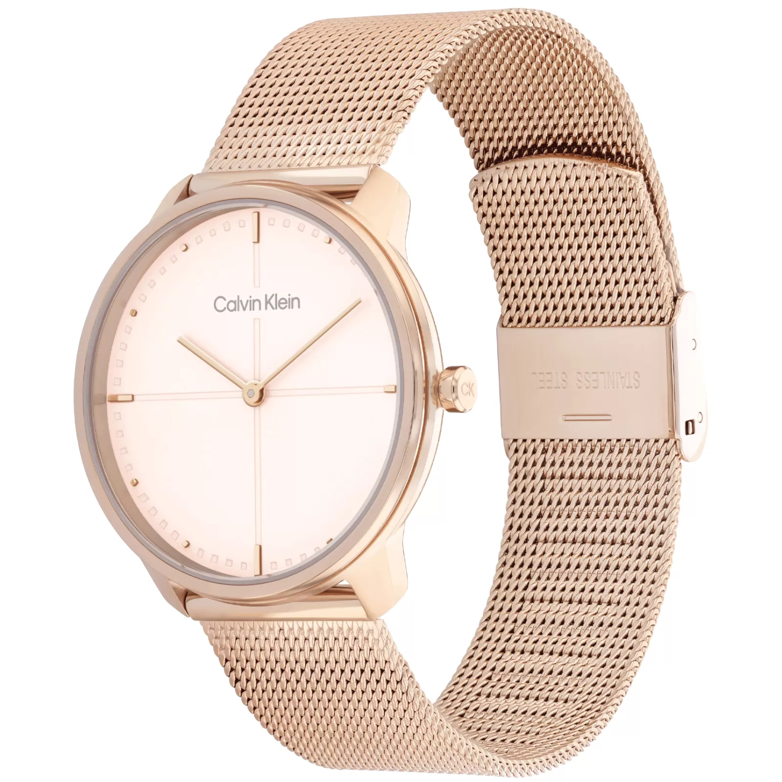 Dourado Rosa Em Malha Milanesa-Calvin Klein Watches New