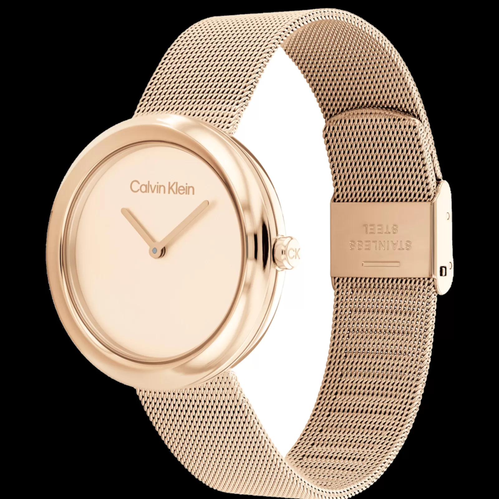Dourado Rosa Em Malha Milanesa-Calvin Klein Watches Cheap