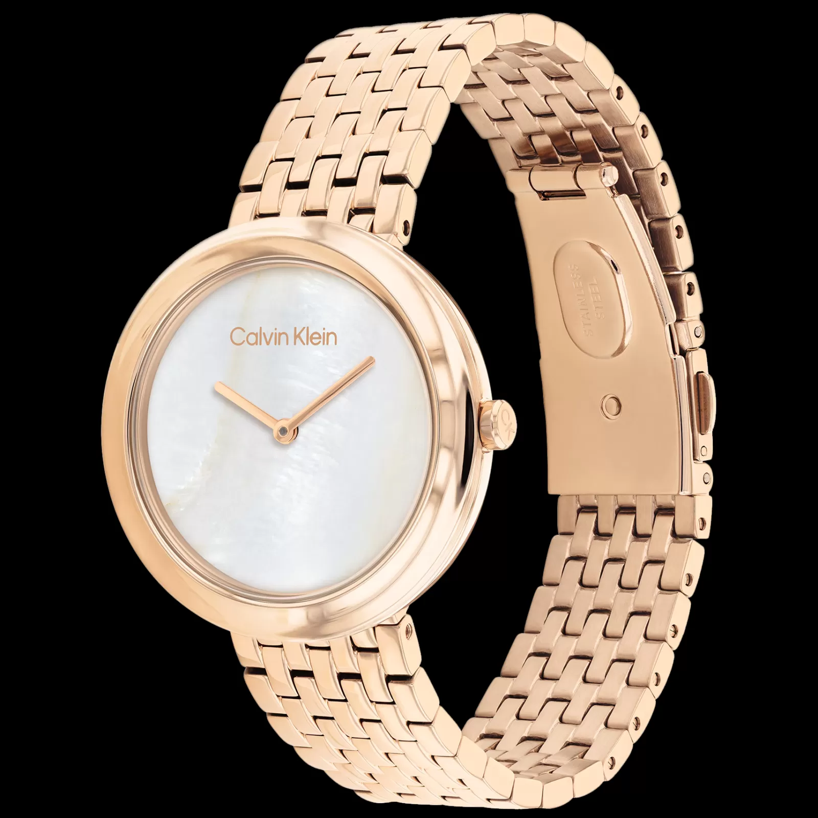 Madre-Perola Dourado Rosa Em Aco-Calvin Klein Watches Flash Sale