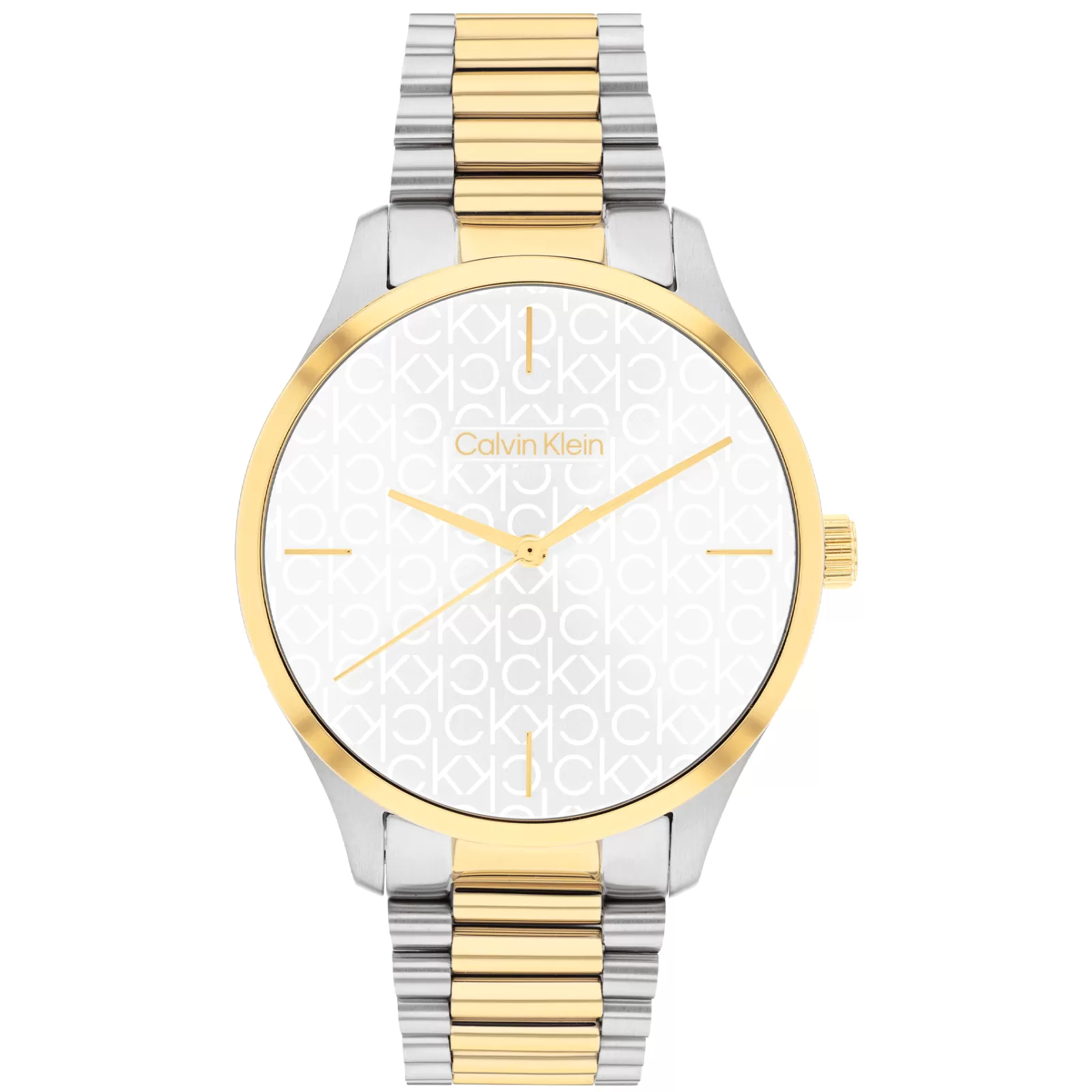 Prateado E Dourado Em Aco-Calvin Klein Watches New