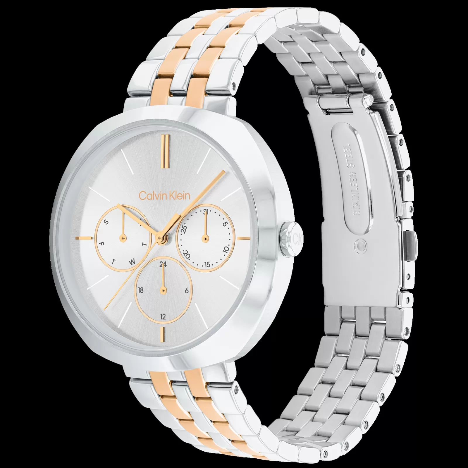 Prateado E Dourado Em Aco-Calvin Klein Watches Shop