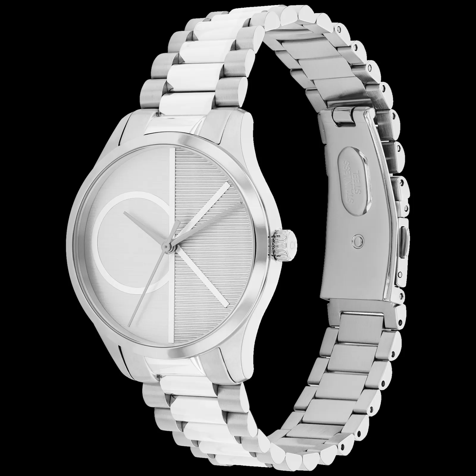 Prateado Em Aco-Calvin Klein Watches Fashion