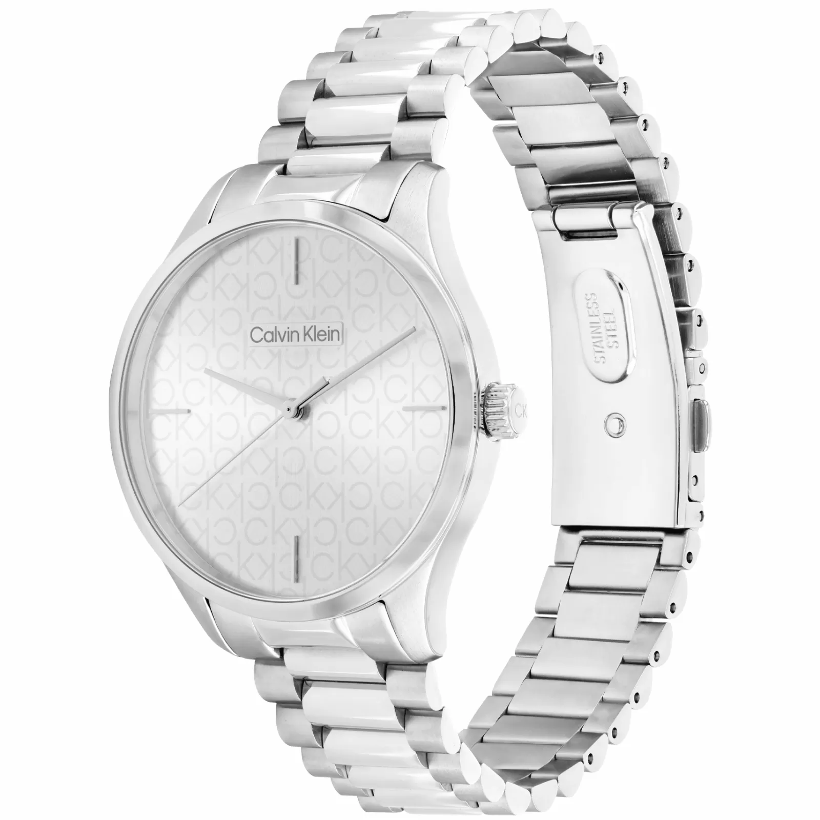 Prateado Em Aco-Calvin Klein Watches Cheap