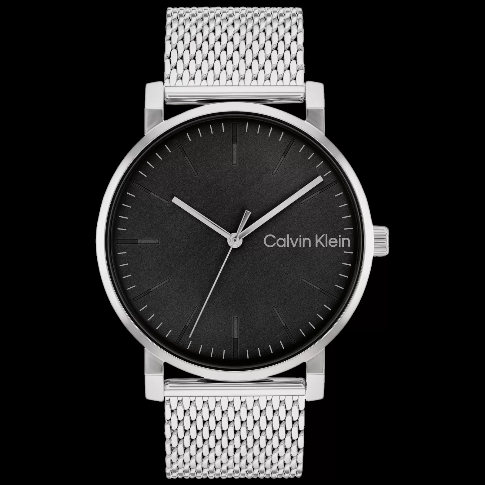 Preto E Aco Em Malha Milanesa-Calvin Klein Watches Fashion