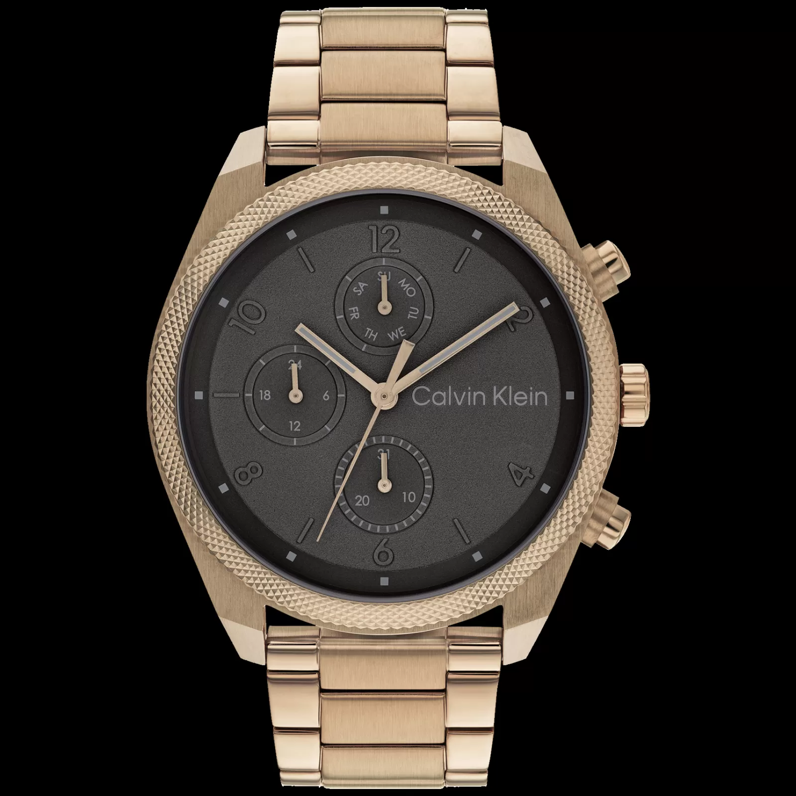 Preto E Bronze Em Aco-Calvin Klein Watches Best