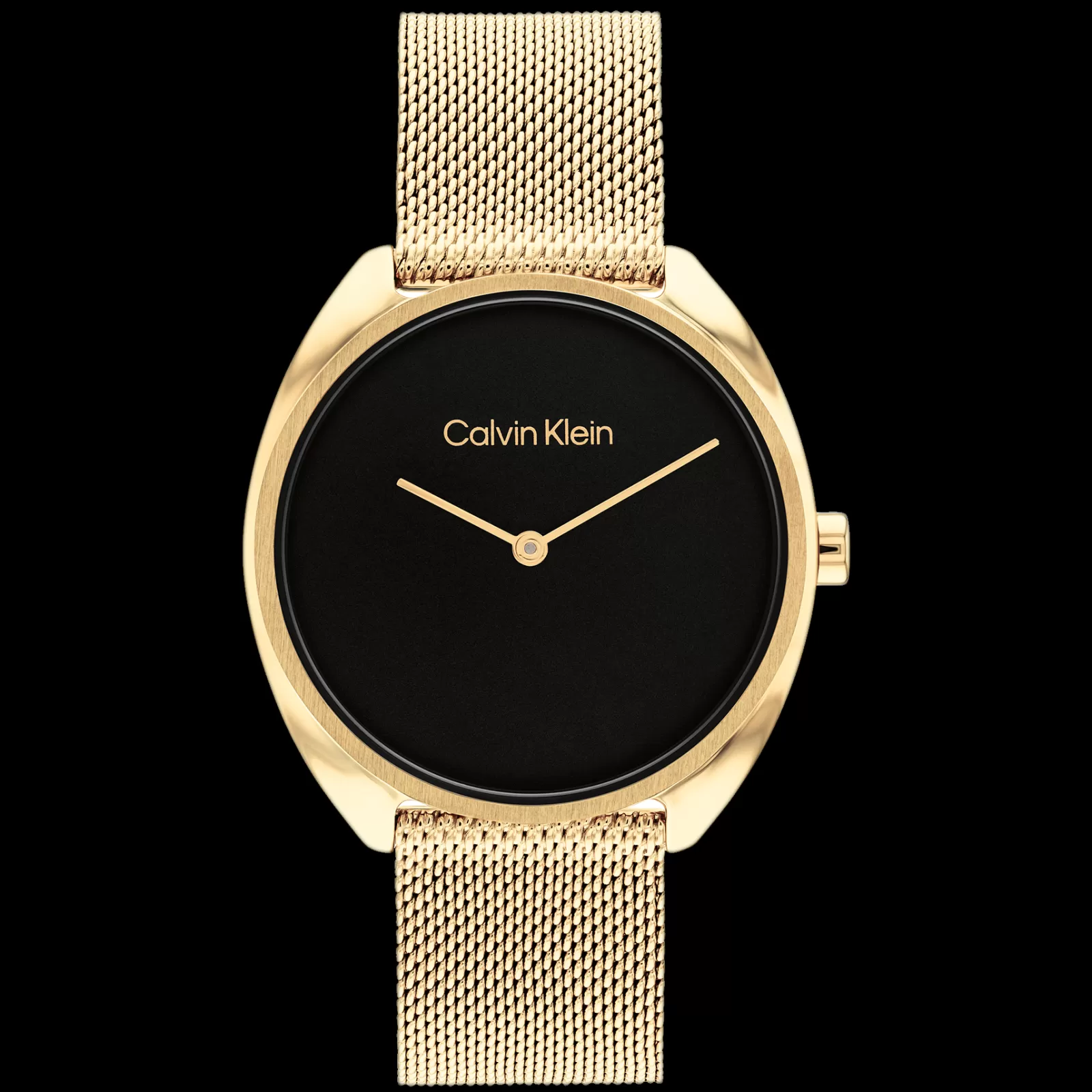 Preto E Dourado Em Malha Milanesa-Calvin Klein Watches Sale