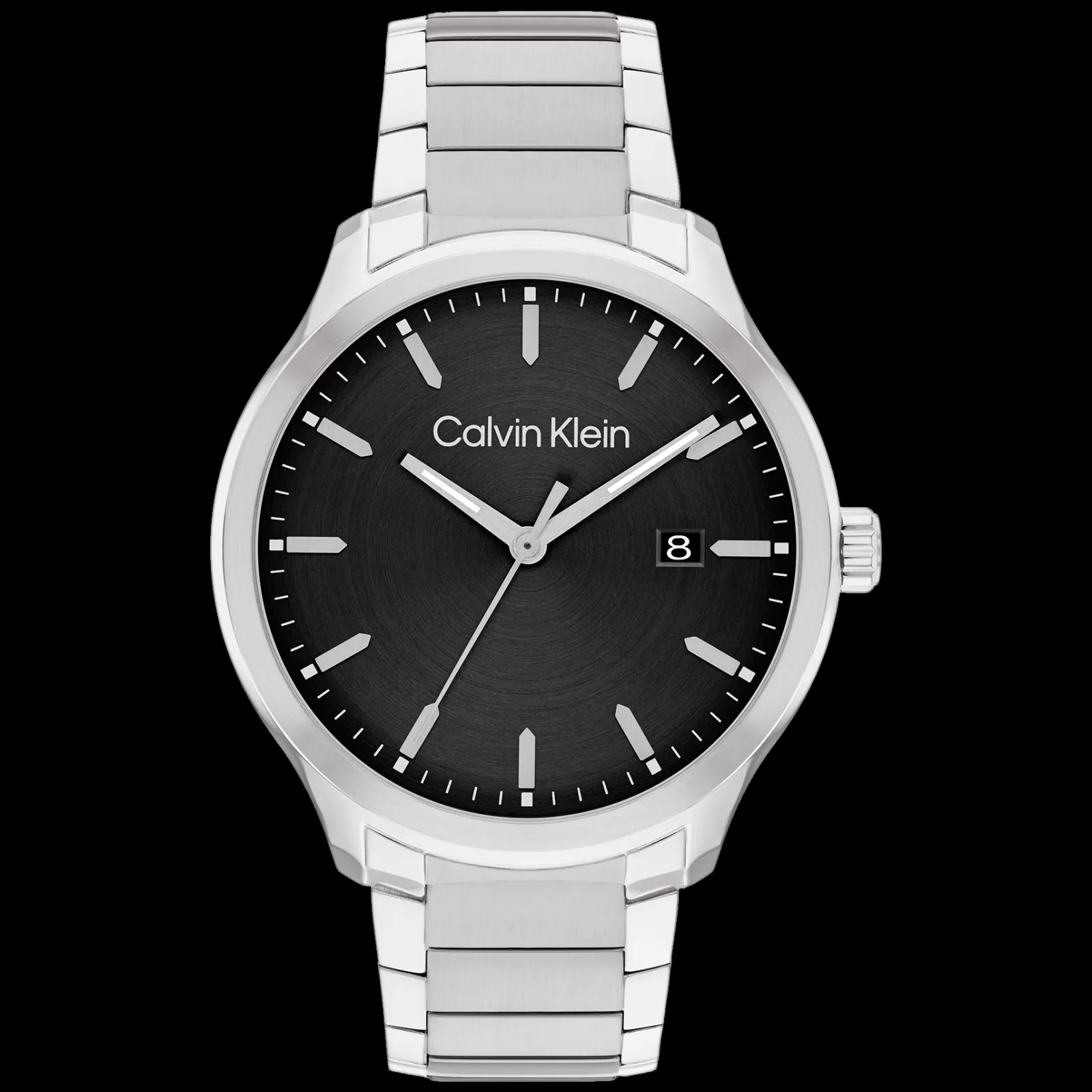 Preto E Prateado Em Aco-Calvin Klein Watches Best