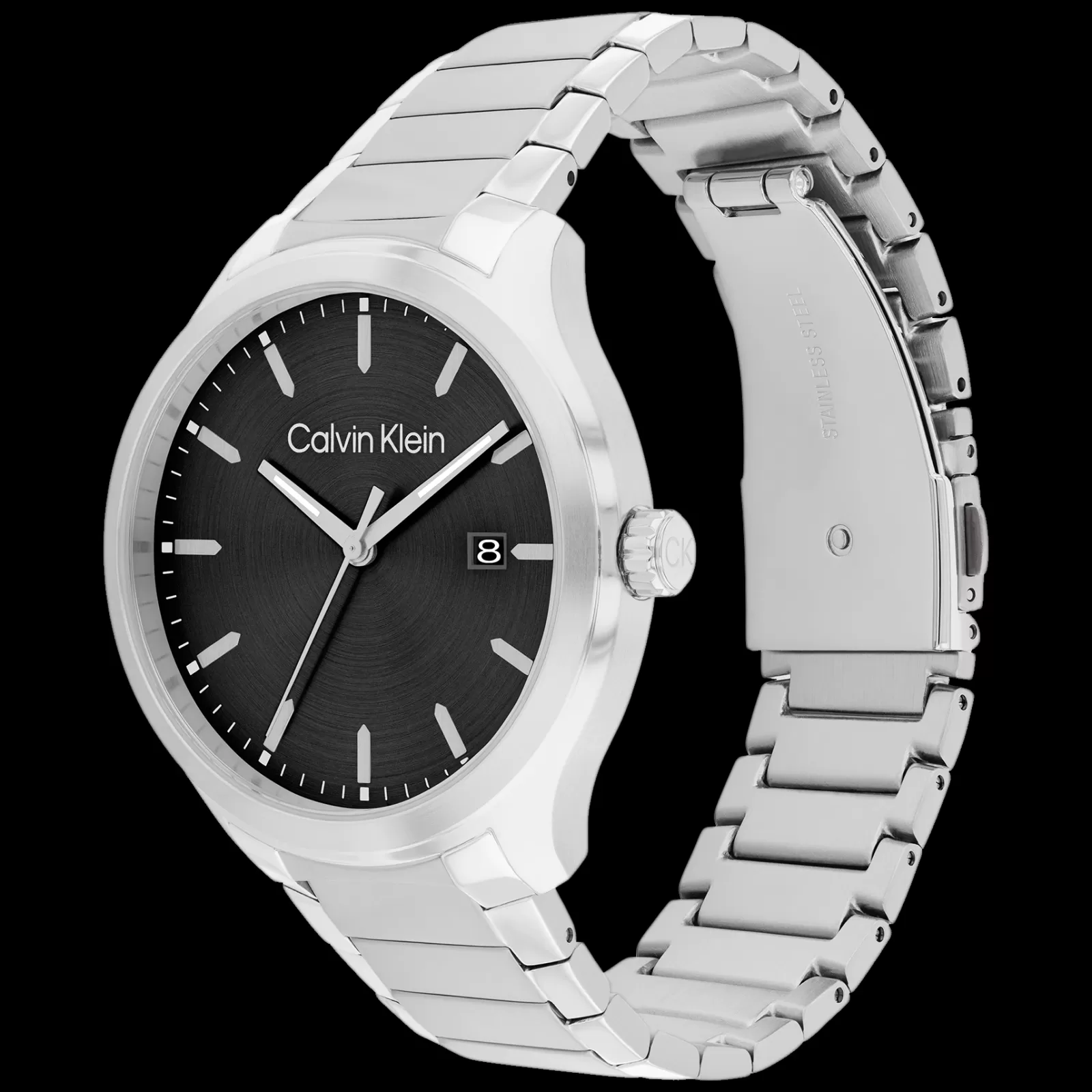 Preto E Prateado Em Aco-Calvin Klein Watches Best