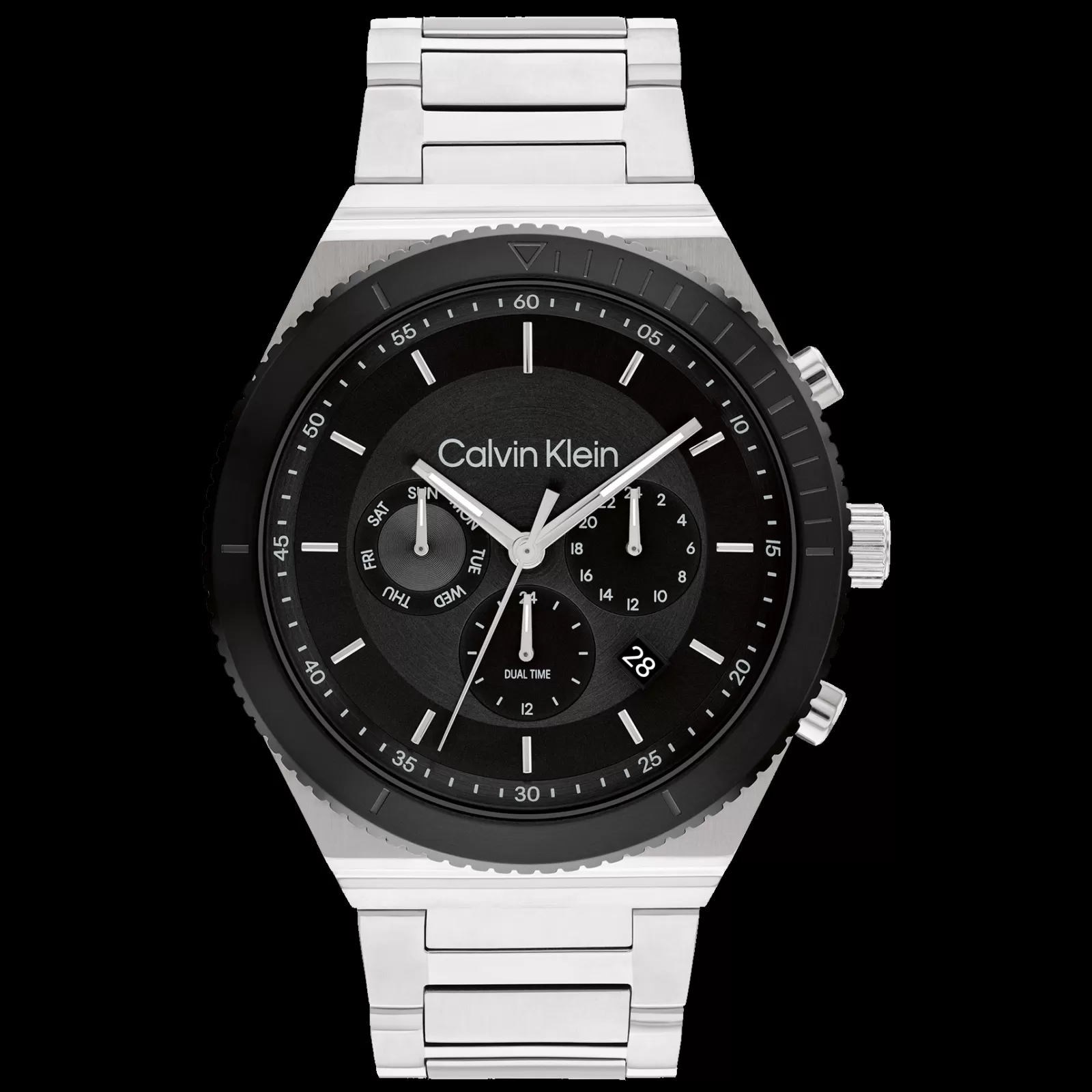 Preto Em Aco-Calvin Klein Watches Flash Sale