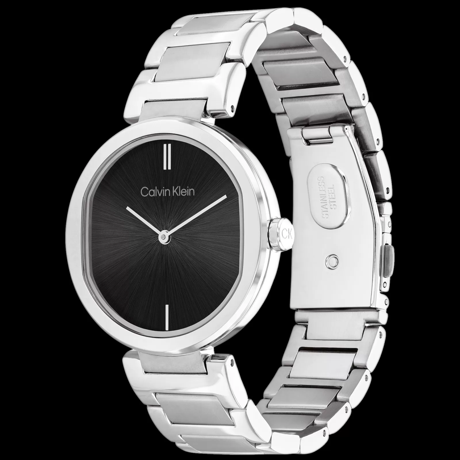 Preto Em Aco-Calvin Klein Watches Clearance
