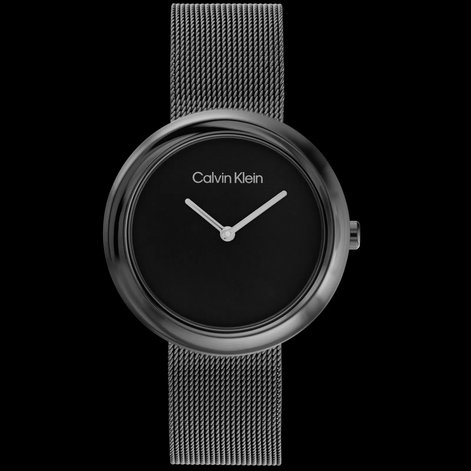 Preto Em Malha Milanesa-Calvin Klein Watches Cheap