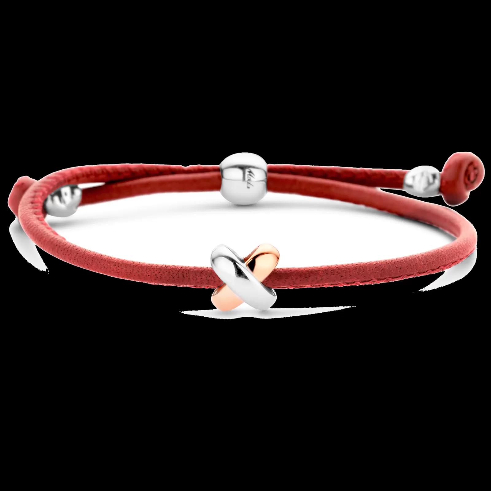Pulseira X Coral Com Prata E Or-Tirisi Moda Clearance