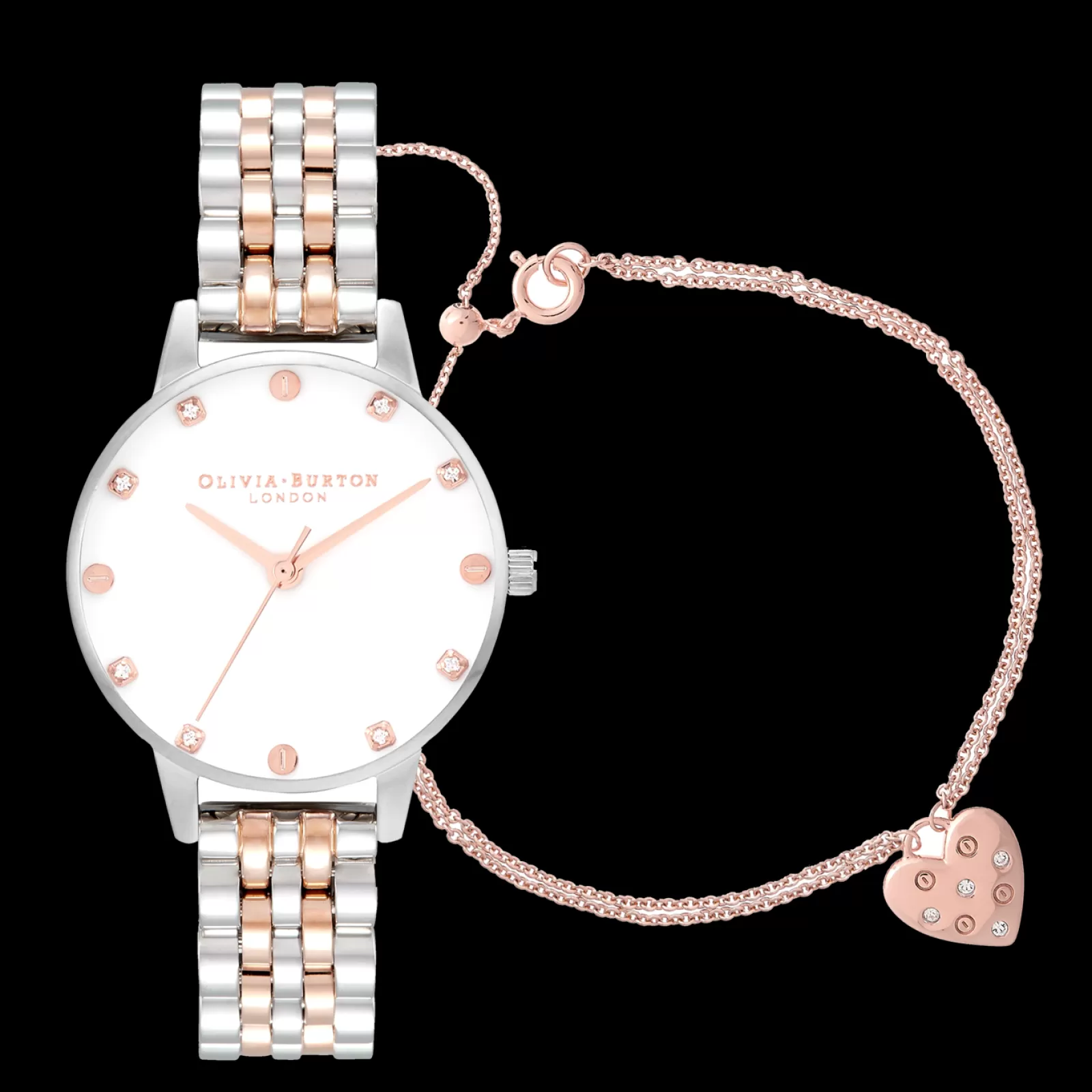 Relogio Classics Pack Relogio + Pulseira-Olivia Burton Fashion